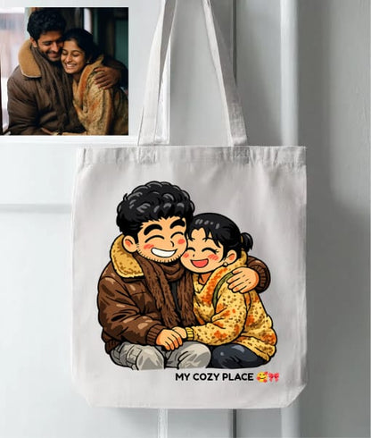 Custom Shinchan-Style Tote Bag – Fun & Cartoon Personalised Art